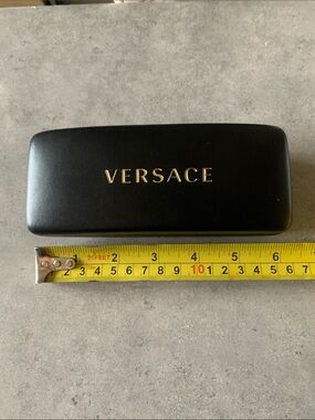 Versace Black and Gold Hard Sunglasses Case